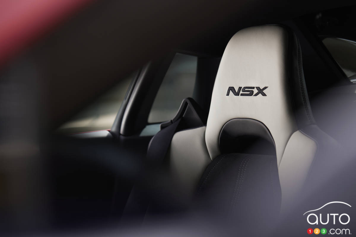 Acura NSX Type S 2022, siège